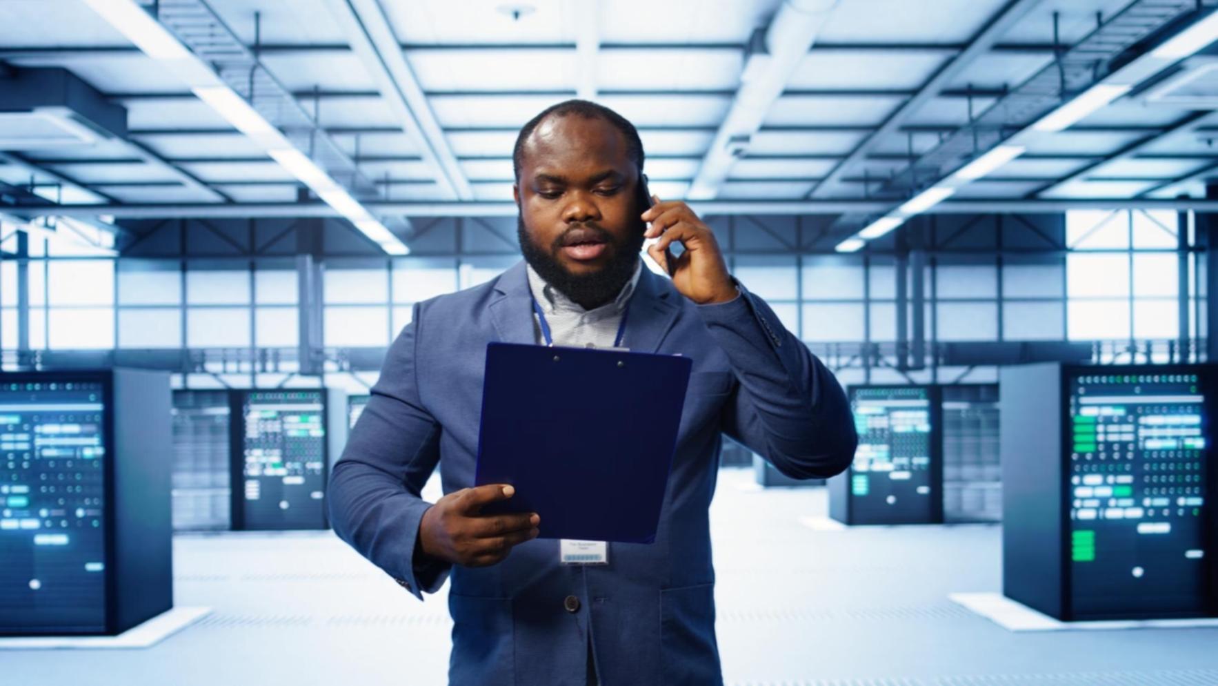 Database administration workspace showing professional setup with monitoring systems